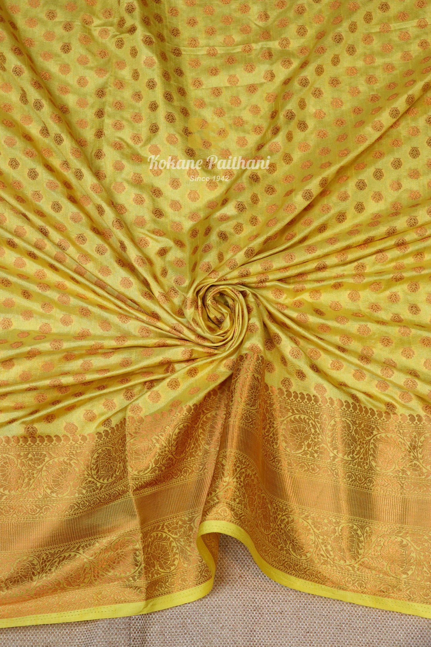 Raw Copper Saree