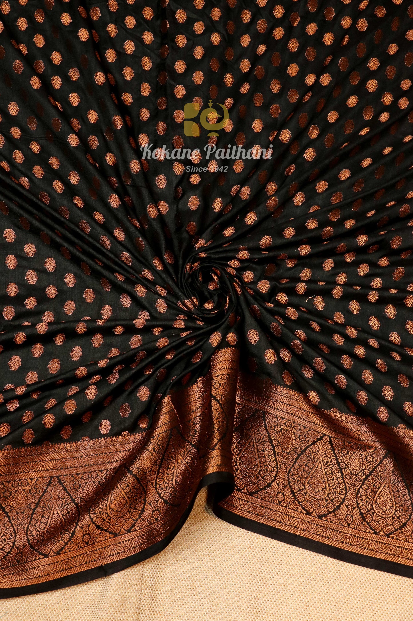 Raw Copper Saree