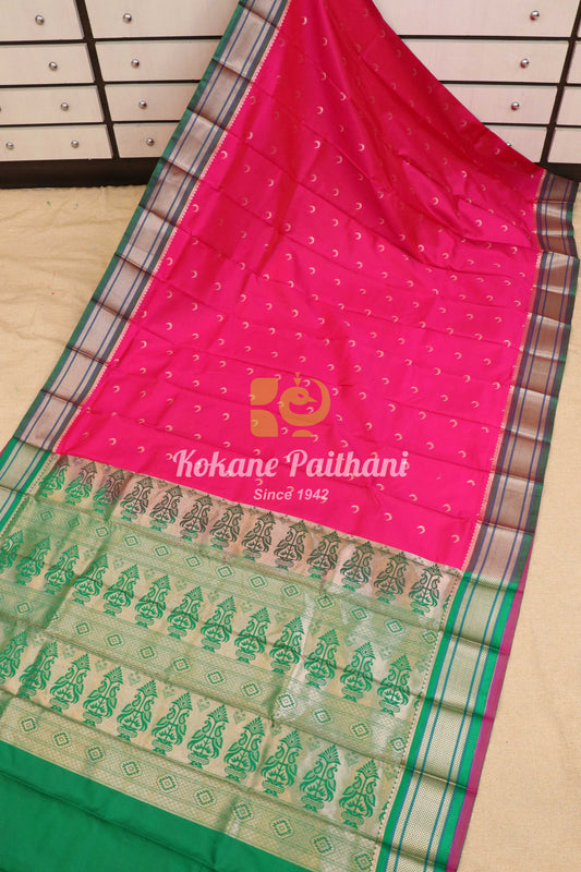 Chand butta Semi Paithani Saree