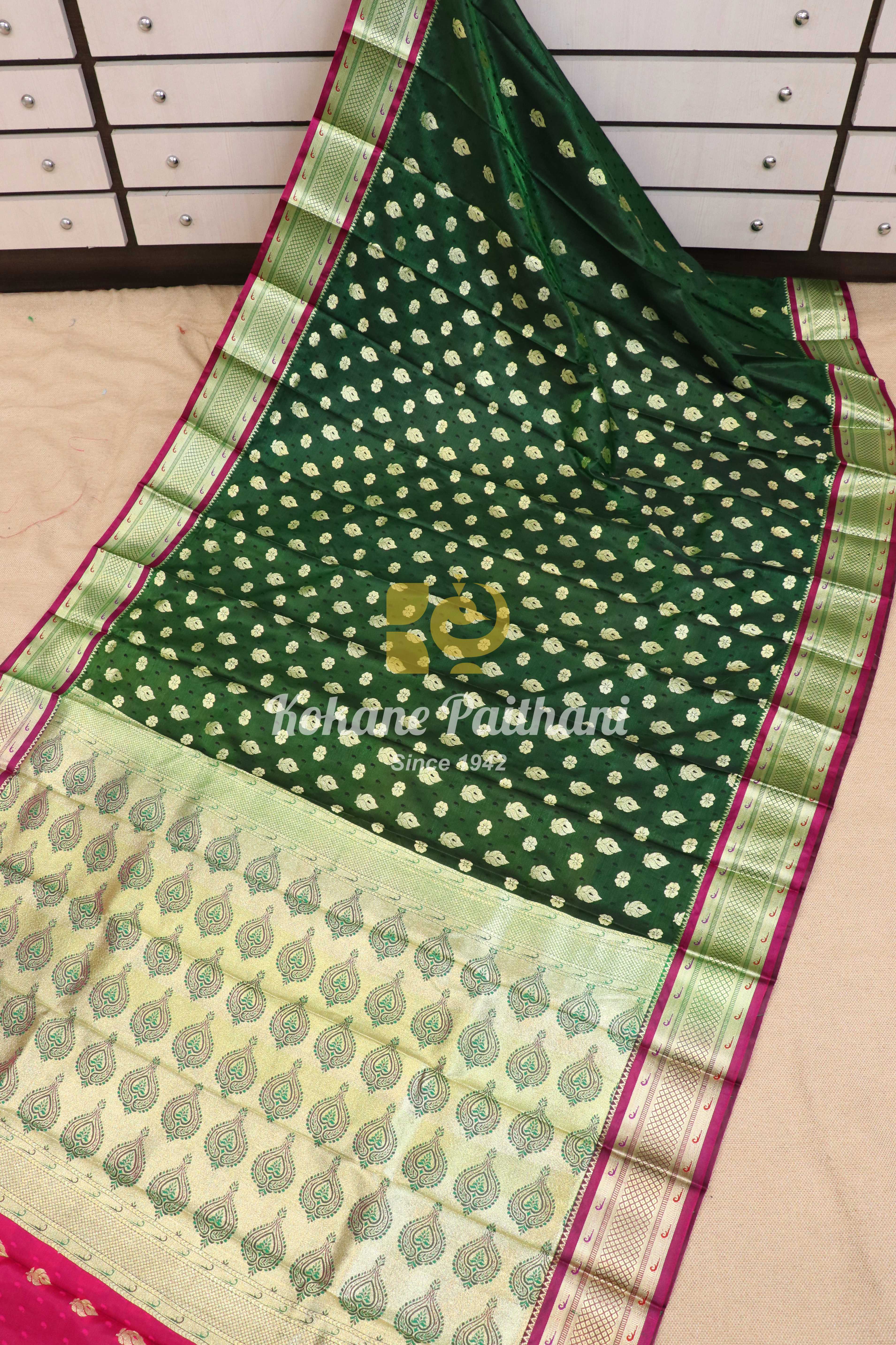 Banaras Semi Paithani Saree – Kokane Paithani and Sons