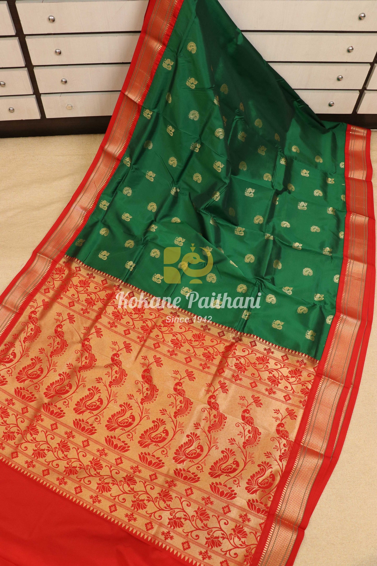 Kadiyal TK Semi paithani Saree