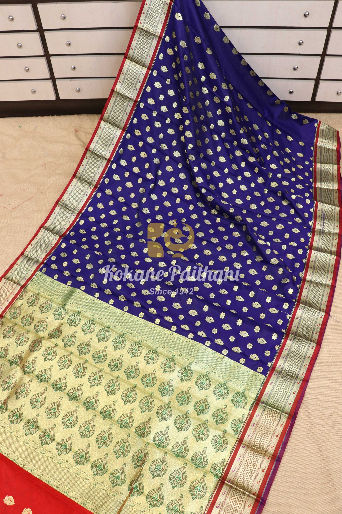 Banaras Semi Paithani Saree