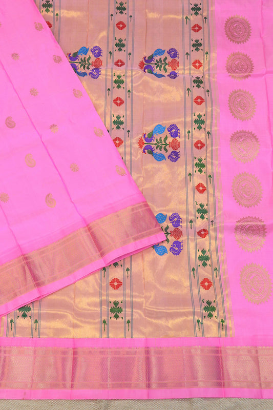Maharani Pallu Silk Paithani Saree