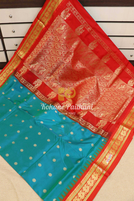 Gadwal 9 Wari Saree