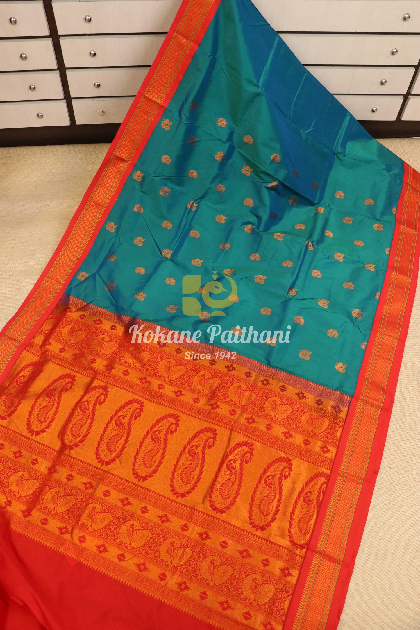 Kadiyal TK Semi paithani Saree