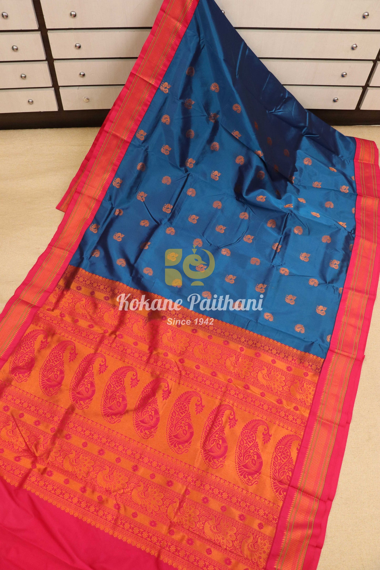 Kadiyal TK Semi paithani Saree