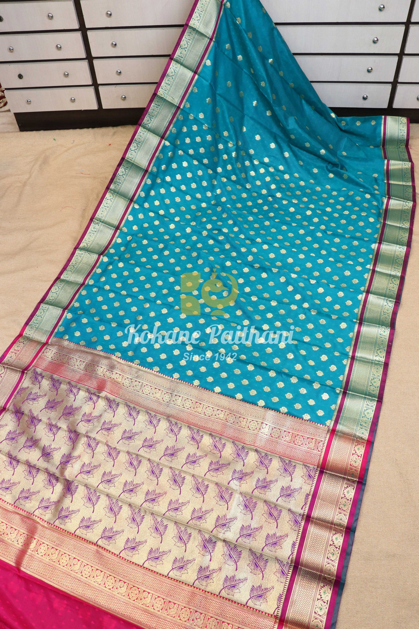 Banaras Semi Paithani Saree