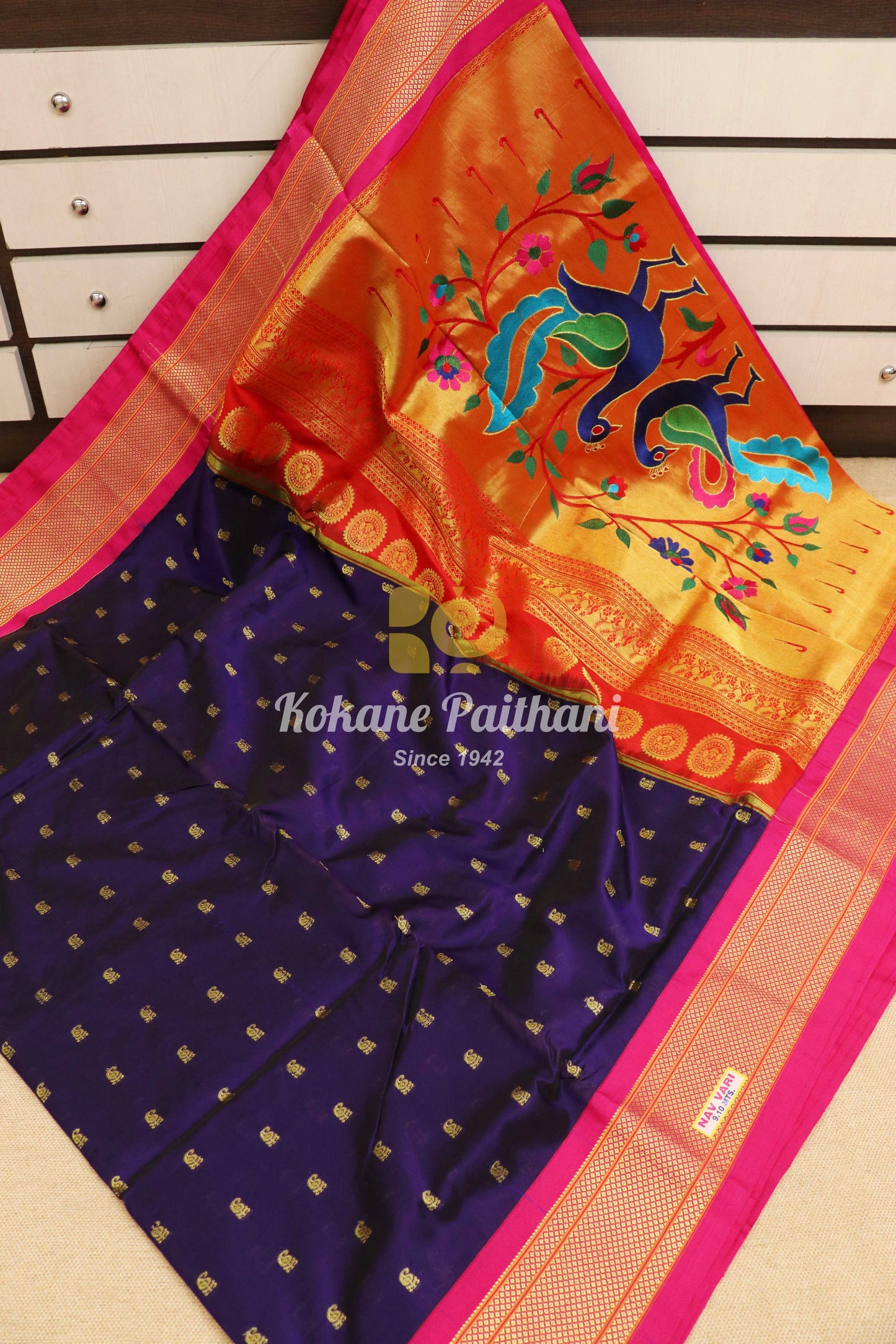 Kadiyal Rich Pallu 9 Wari Saree