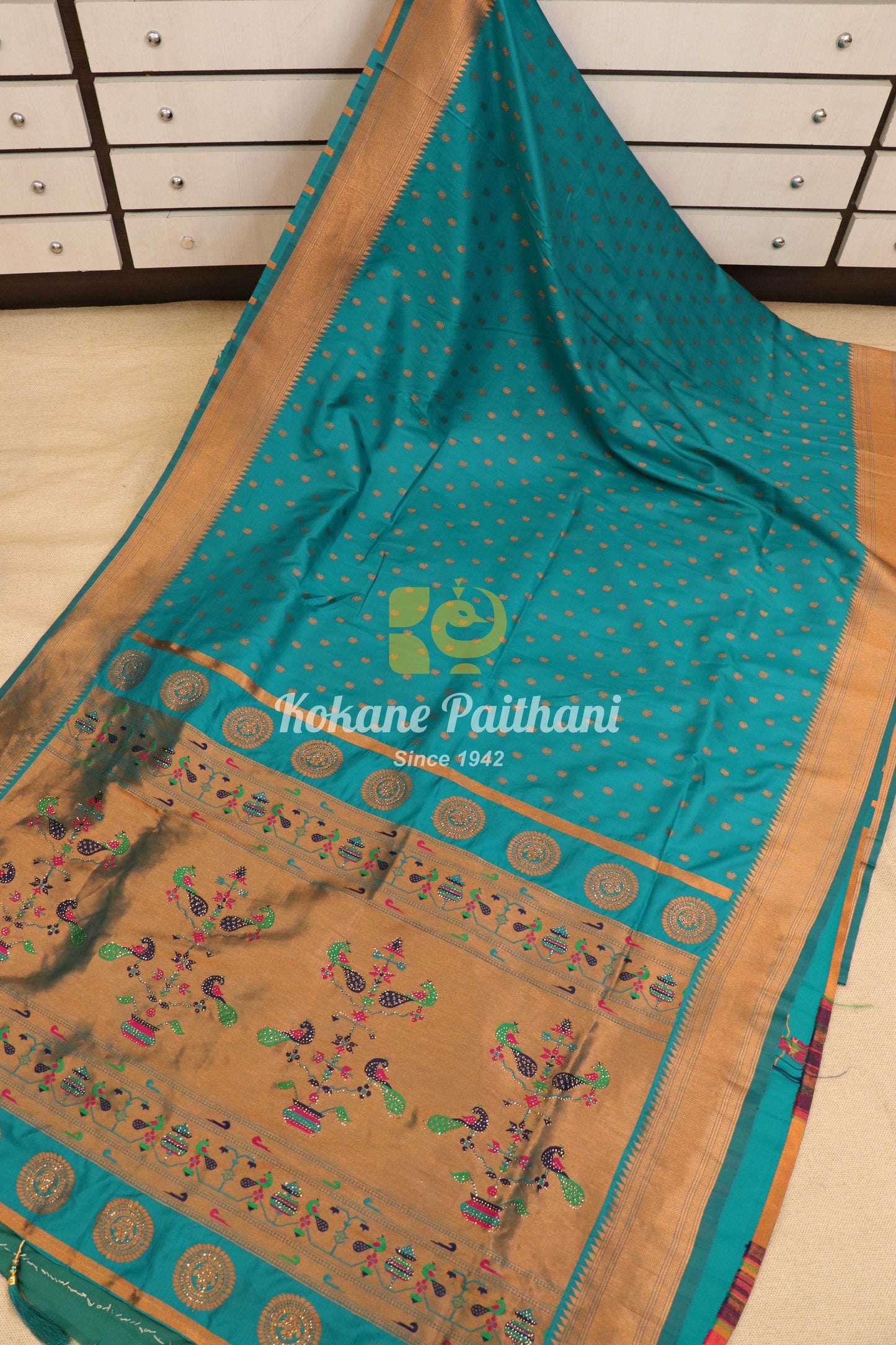Ganga Silk Semi Paithani 3