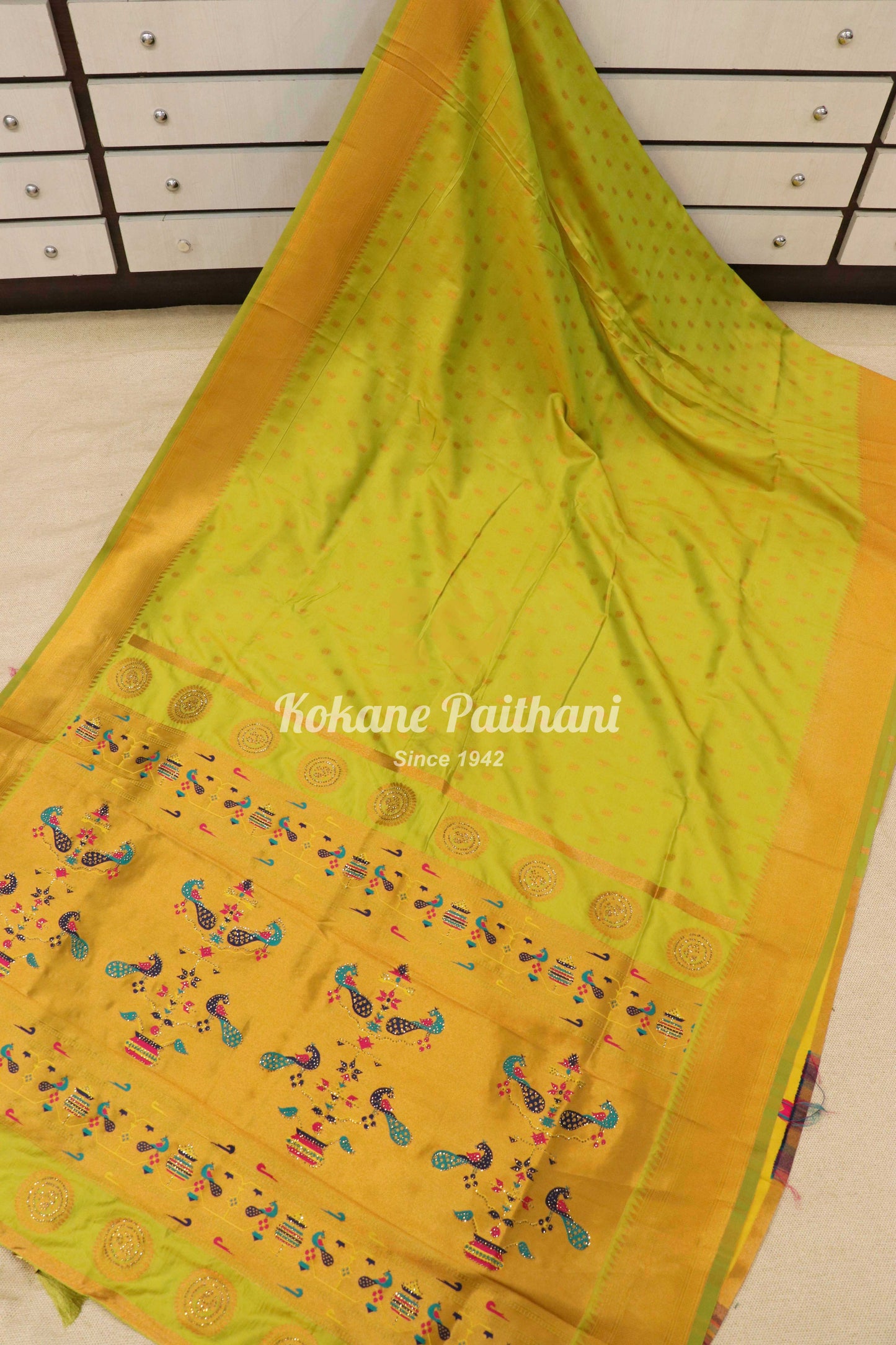 Ganga Silk Semi Paithani 3