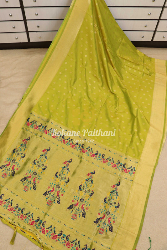Ganga Silk Semi Paithani 2