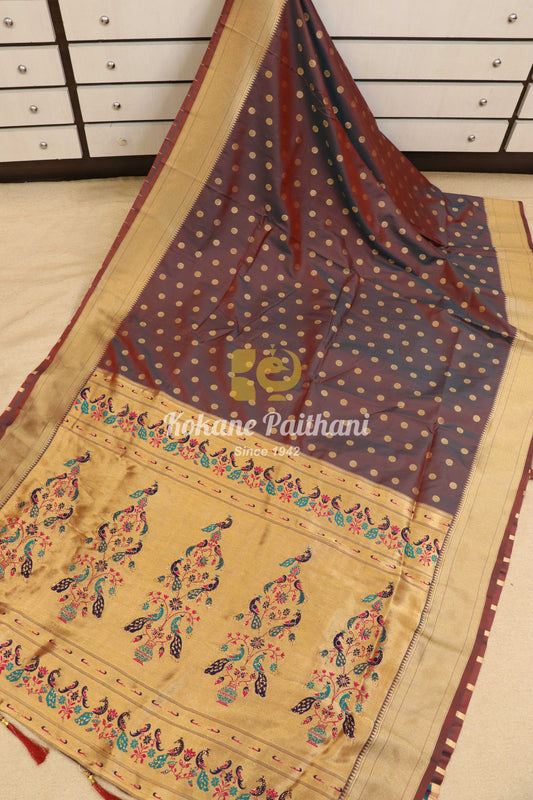 Ganga Silk Semi Paithani 2
