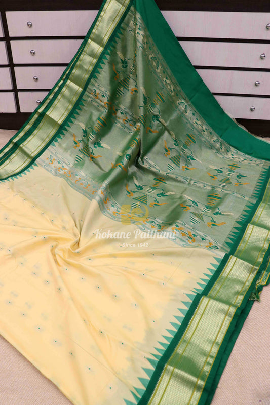 Kadiyal Semi Paithani Saree